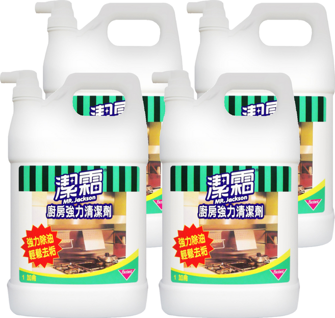 farcent 花仙子 潔霜 廚房強力清潔劑 加侖桶, 4桶, 3860cc
