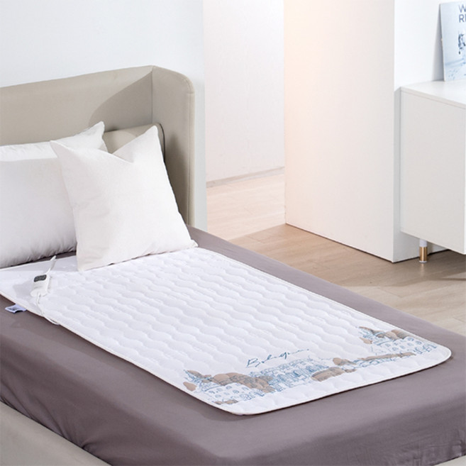 IMETEC 頂級安心電磁波純棉電熱毯 IMB-095, 單人(W 80cm x H 150cm), 白色波隆那
