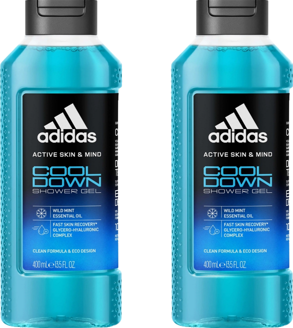 adidas 愛迪達 精油沐浴露 鎮靜沁涼, 2個, 400ml