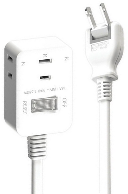 iPlus 保護傘 旋轉插頭延長線 中繼線 1切3座, 1條