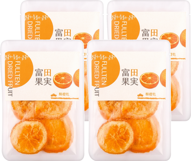 FULL TEN 富田 柳橙干, 4個, 60g