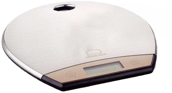 LocknLock 樂扣樂扣 健康精仕料理秤, 5kg, 銀色, LSC-D81FU