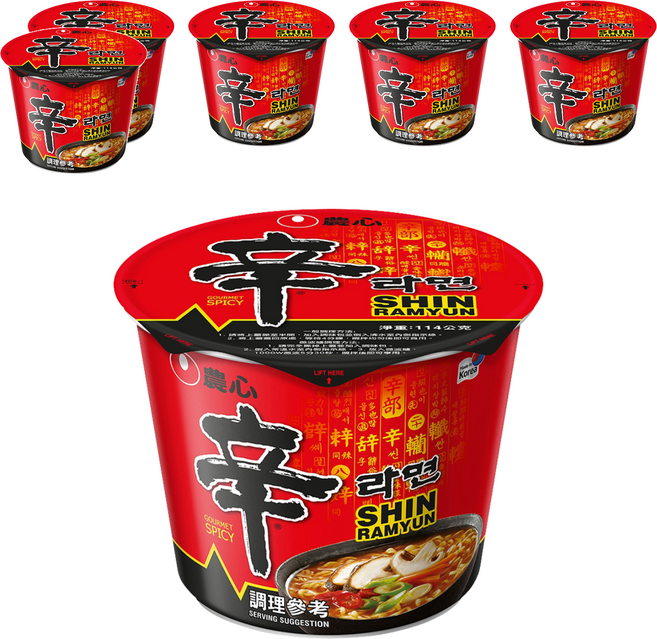 NONGSHIM 農心 辛拉麵 114g, 6入
