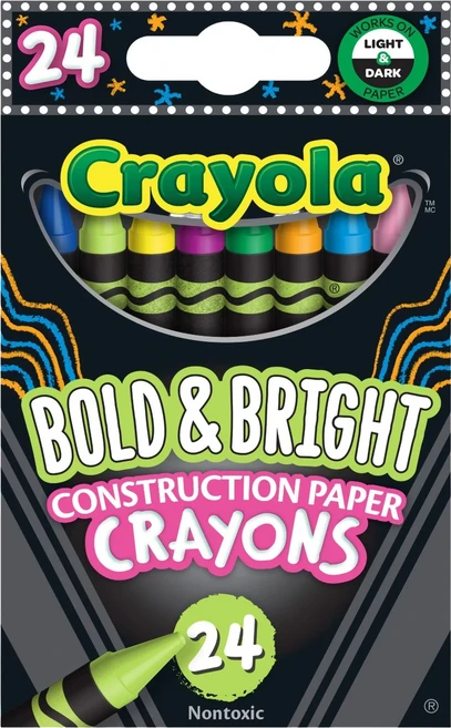Crayola 繪兒樂 星光炫彩彩色蠟筆, 24色, 1組