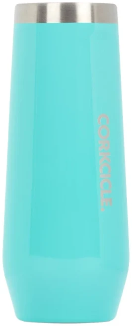 CORKCICLE. 酷仕客 三層真空香檳杯 土耳其藍, 200ml, 1個