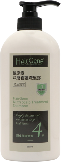 PBF 寶齡富錦 Hair Gene 髮原素 深層養護洗髮精 4號 660ml 控油清爽 男女適用, 1瓶