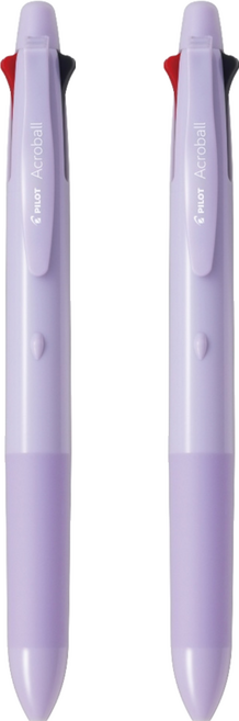 PILOT 百樂 4+1純色系 0.5mm BH41AB-155 紫色筆桿 多功能原子筆, 紫色, 2支