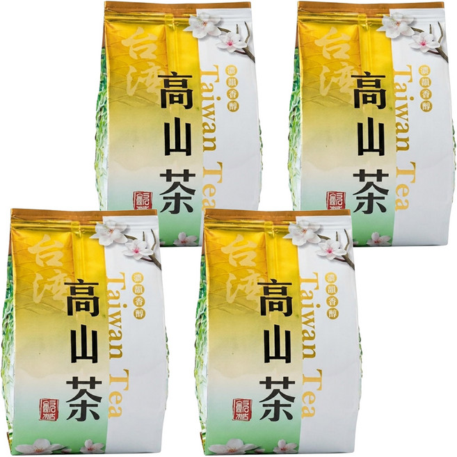 喝茶閒閒 台灣清香高山茶葉 無焙火, 150g, 4包, 1組