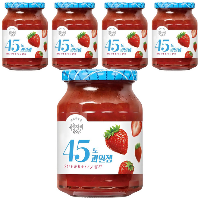 Bokumjari 45度草莓果醬, 350g, 5個