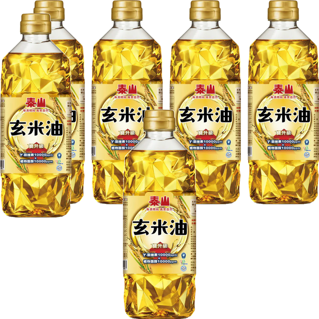 TAISUN 泰山 玄米油, 600ml, 6瓶