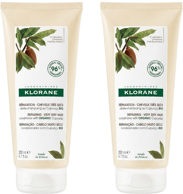 KLORANE 蔻蘿蘭 髮芯修護護髮素, 200ml, 2條
