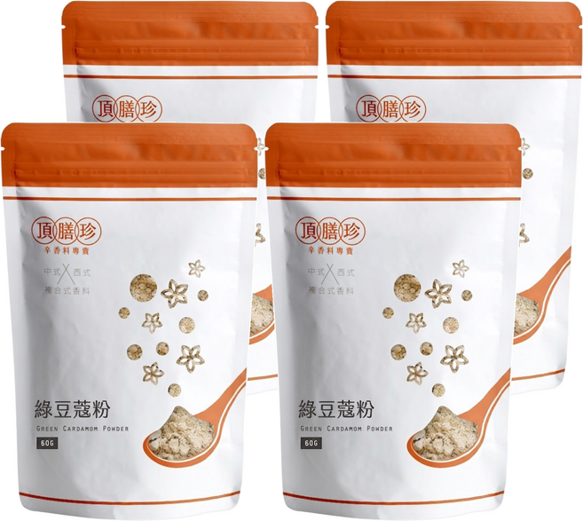 頂膳珍 綠豆蔻粉, 60g, 4包
