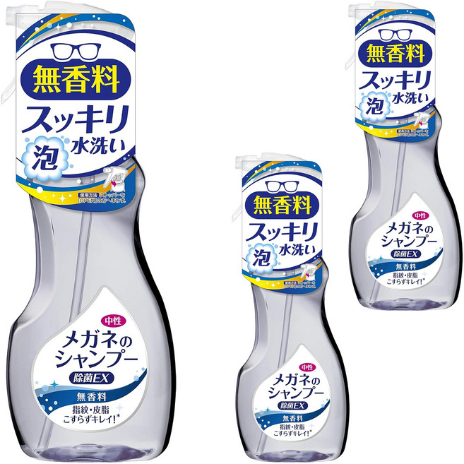 SOFT99 眼鏡清潔噴霧 無香味, Clear, 3瓶