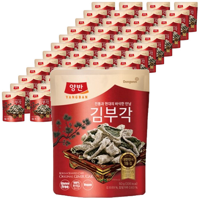 Dongwon 東遠 Yangban 兩班 海苔脆片, 48個, 50g