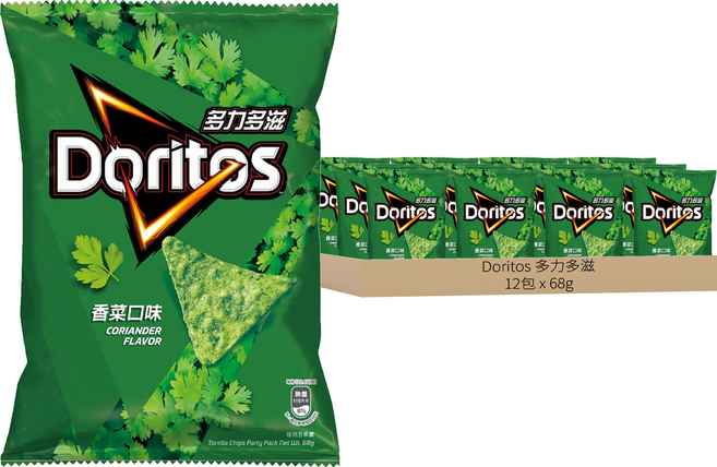 Doritos 多力多滋 香菜口味玉米片, 68g, 12包
