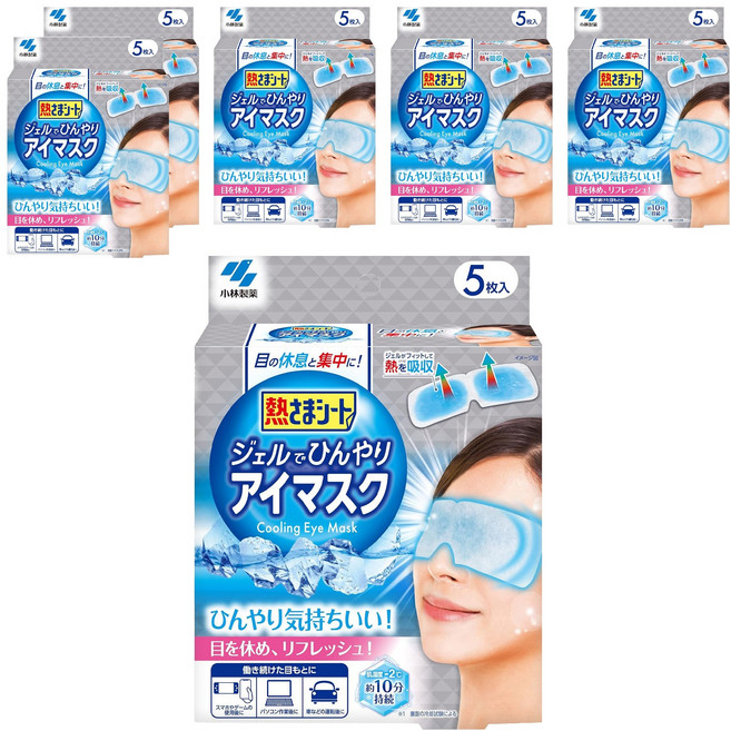 KOBAYASHI 小林製藥 清涼冷敷疲勞舒緩眼罩, 5片, 6盒