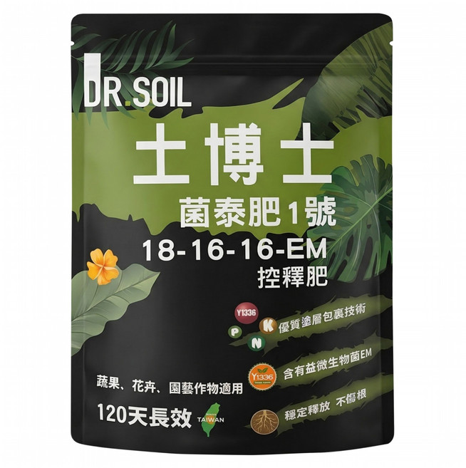 DR.SOIL 土博士 菌泰肥1號 18-16-16-EM 茶包裝, 1件, 1kg