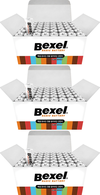 SM Bexel 基本鹼性AA電池, 48入, 3個