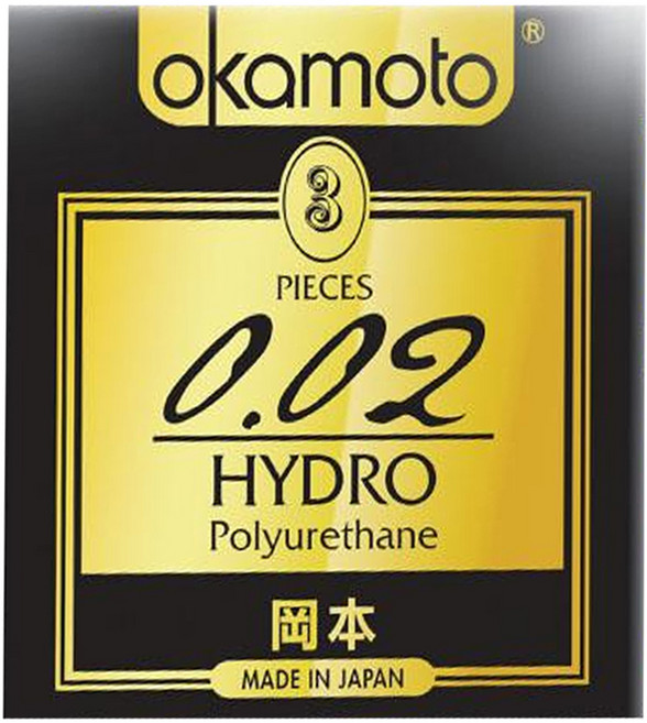 okamoto 岡本 保險套002, 1盒, 3入