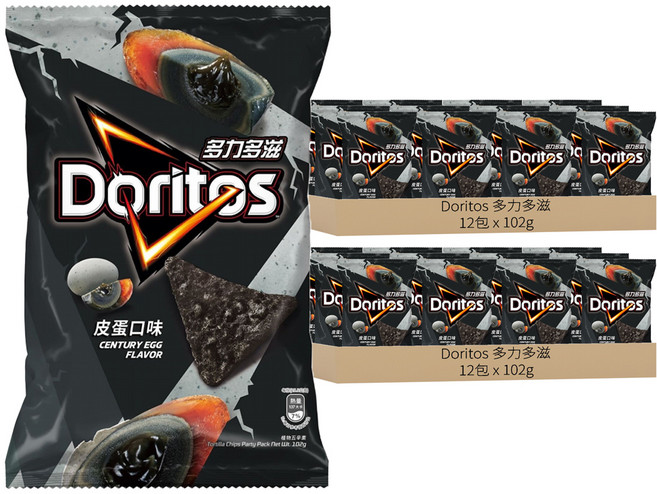 Doritos 多力多滋 皮蛋口味玉米片, 102g, 24包