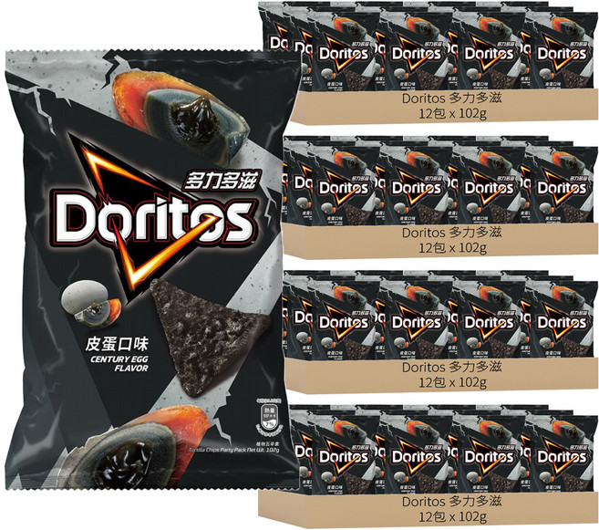 Doritos 多力多滋 皮蛋口味玉米片, 102g, 48包