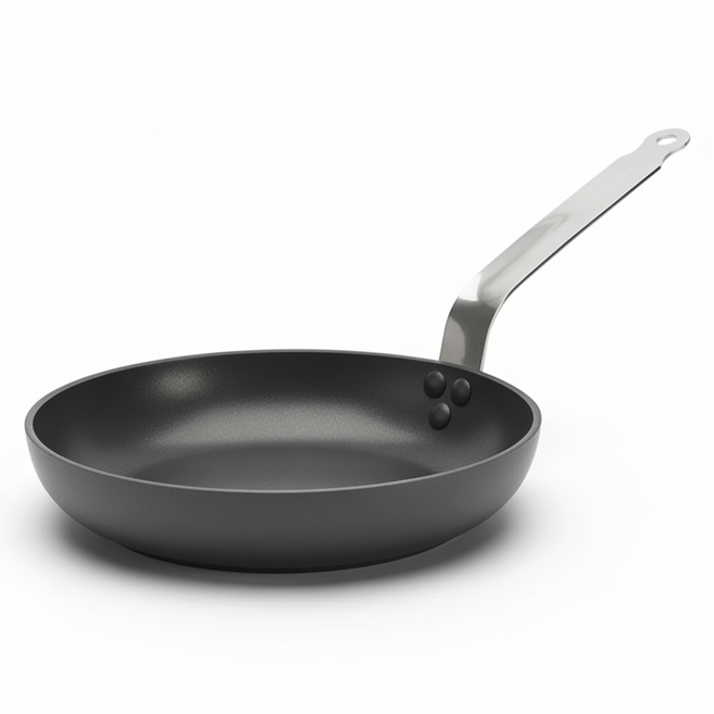 de Buyer 畢耶 Choc Intense密極黑系列 加厚不沾平底炒鍋, 24cm, 1個, 24cm