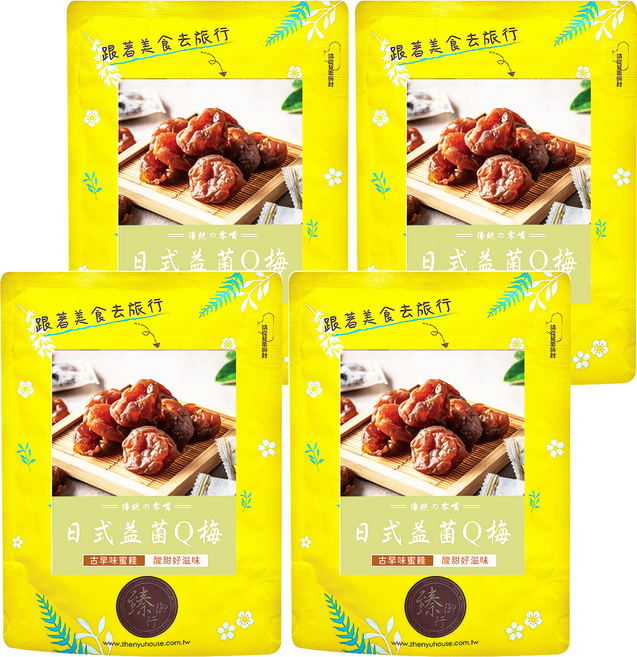 臻御行 日式益菌Q梅, 4袋, 100g