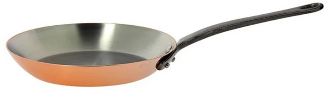 de Buyer 畢耶 契合銅鍋INO 鑄鐵柄系列 單柄平底鍋, 1個, 32cm
