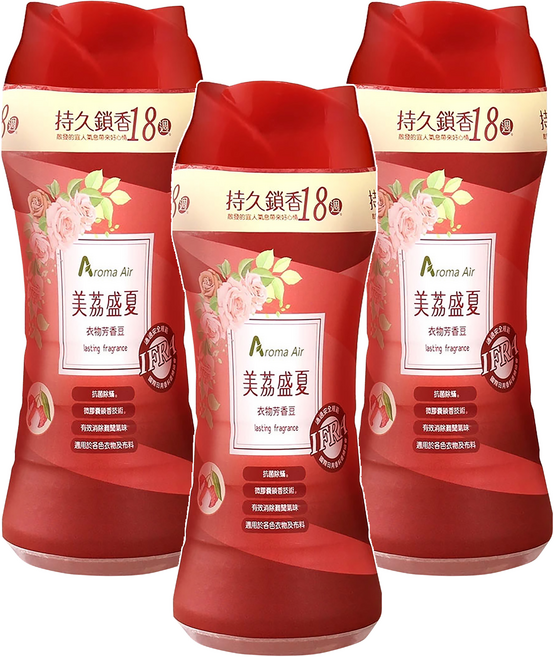 皂福 Aroma Air 衣物芳香豆美荔盛夏 抗菌防臭, 350ml, 3瓶