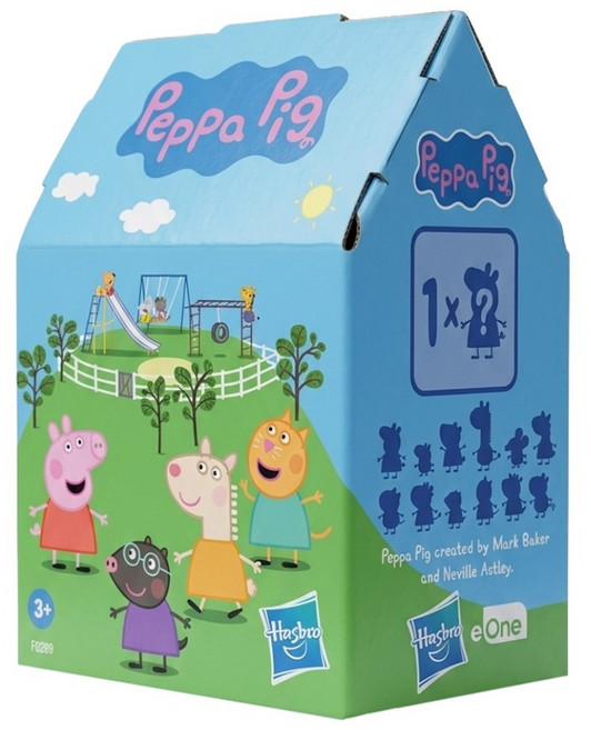 Peppa Pig 粉紅豬小妹 佩佩豬的好友驚喜公仔 款式隨機, 1盒