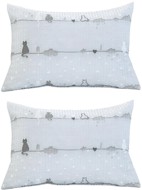g BEDDING 泡泡紗夏季涼枕套 2入