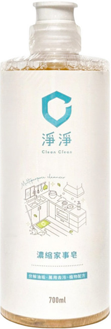 Clean Clean 淨淨 濃縮家事皂, 700ml, 1瓶
