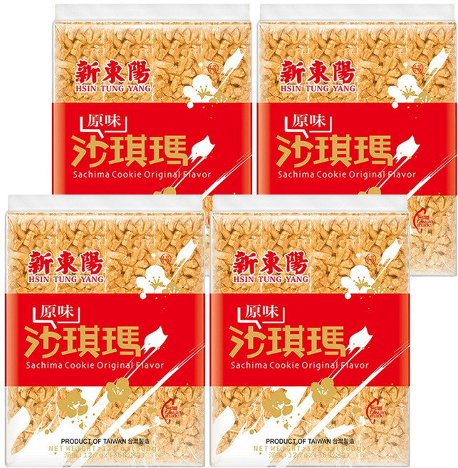 新東陽 原味沙琪瑪, 360g, 4袋