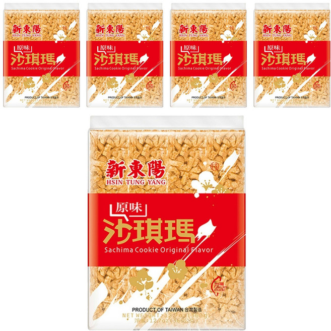 新東陽 原味沙琪瑪, 360g, 5袋