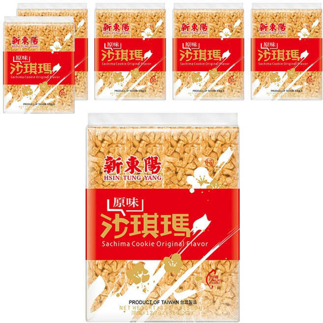 新東陽 原味沙琪瑪, 360g, 6袋