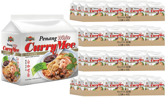 Ibumie 益福 檳城白咖哩湯麵 經濟包 105g, 192包