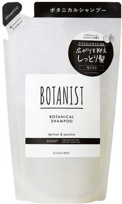 BOTANIST 植物性滋潤型洗髮精補充包 杏子&茉莉, 400ml, 1包