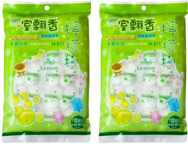 室飄香 和紙散裝防蟲劑 檸檬 300g, 2包, 1包