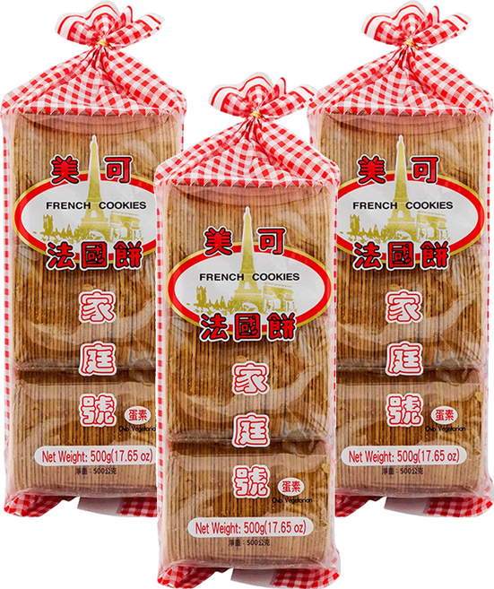 MICO Foodstuff 美可食品 法國餅 家庭號, 500g, 3包