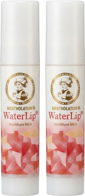MENTHOLATUM 曼秀雷敦 保水力 水潤唇膏, 4.5g, 2件, 無色 保濕牛奶