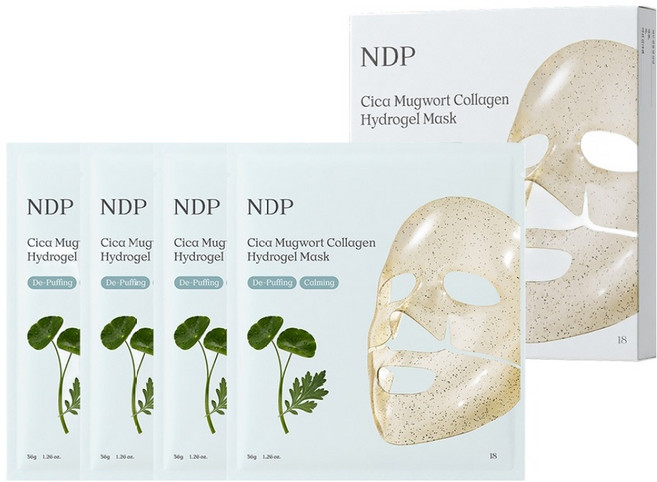 NDP CICA 艾草膠原蛋白水凝膠面膜, 4入, 1個