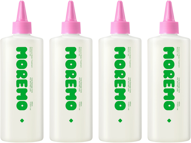 moremo 奇蹟100安瓶水潤護髮素, 400ml, 4個
