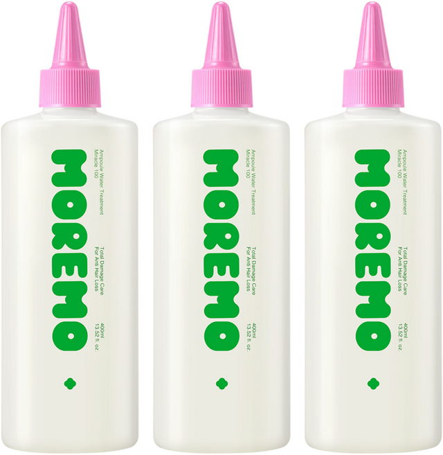 moremo 奇蹟100安瓶水感護髮素, 400ml, 3個