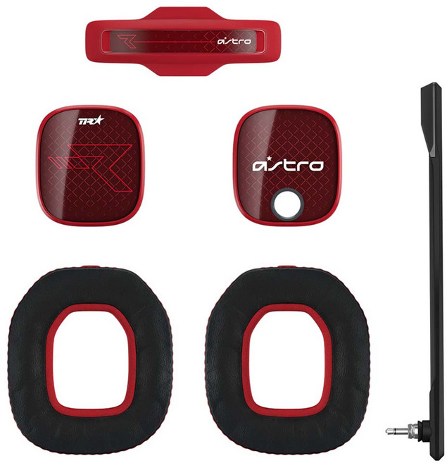 logitech 羅技 astro A40 Modkit 耳機配件組, 紅色, 1組, A40TR01