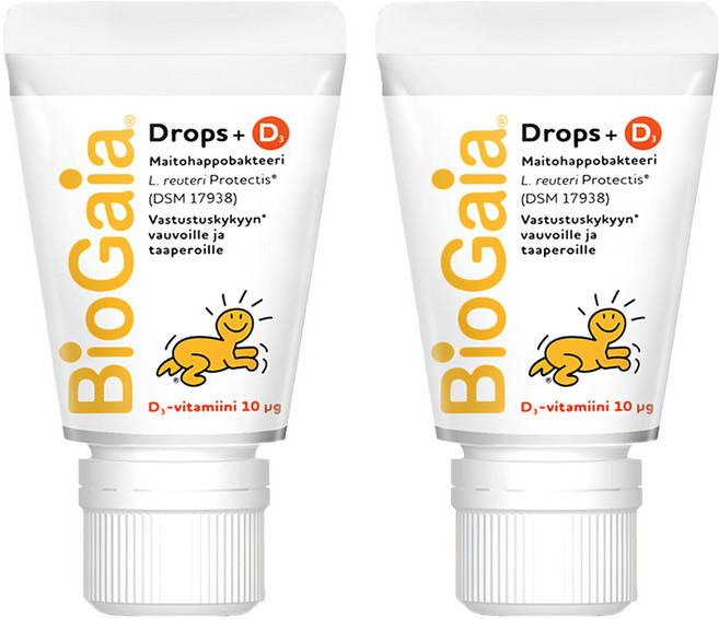 BioGaia 寶乖亞 嬰幼兒液體益生菌 D3 Plus, 10ml, 2條
