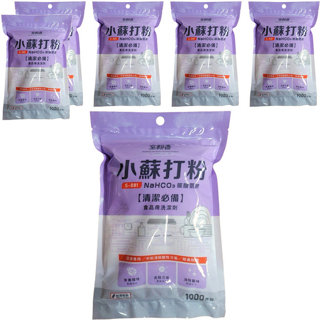 室翲香 小蘇打粉, 1kg, 6包