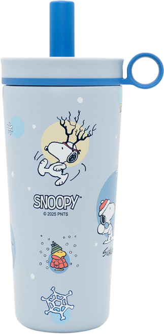 COTD SNOOPY聯名 陶瓷保溫珍珠杯, 歐拉夫藍色, 1個, 800ml
