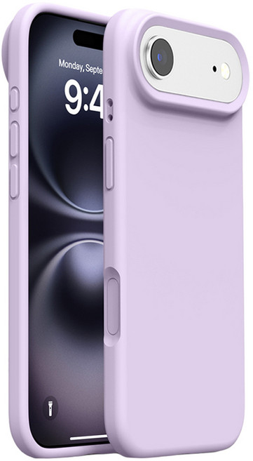 無品牌 液態矽膠 手機保護殼 iPhone 17 Air 不沾紋 豆紫色
