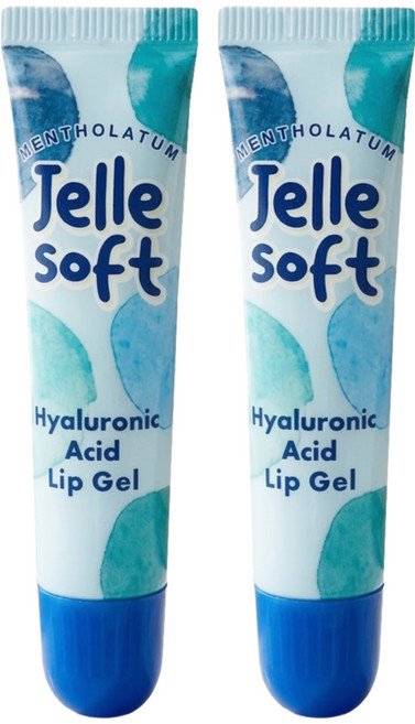 MENTHOLATUM 曼秀雷敦Jelle Soft 輕柔恬漾潤唇凍膏, 玻尿酸 潤澤保濕, 8g, 2條