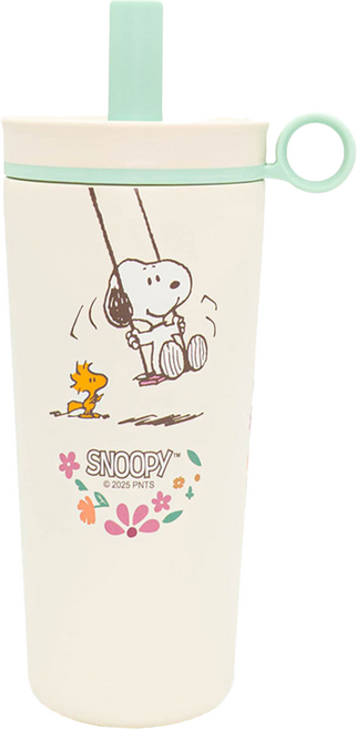 COTD SNOOPY聯名 陶瓷保溫珍珠杯, 米白色, 1個, 800ml
